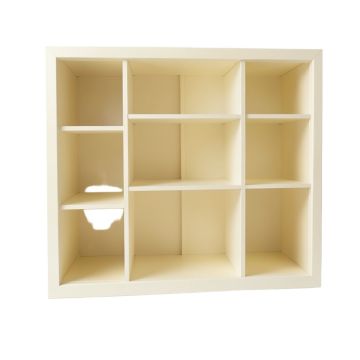 Reed Branch Empty Mug-Storage Cabinet Insert - Cream