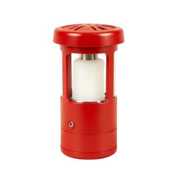 Red Solar Powered Pathway Light