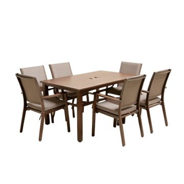 Cublington Outdoor 7 Piece Patio Set