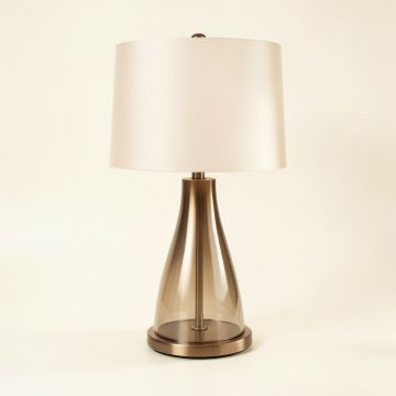 Ranchester 25.25 '' Bronze/Clear Table Lamp (synthetic illustration; no displayed measurements)