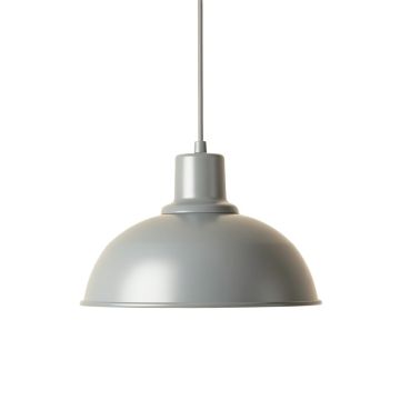 Linden Bend Pendant Light Suspended From One Plain Cable - Gray