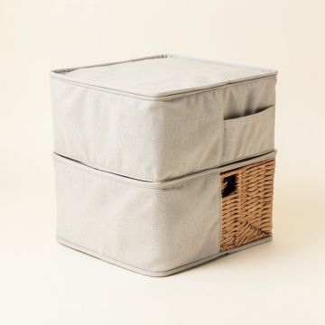 Folding Laundry Hamper And Basket Set (synthetic illustration; no displayed measurements)