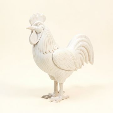 Orm Wooden Rooster Sculpture (synthetic illustration; no displayed measurements)