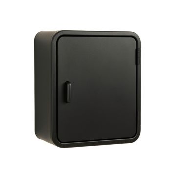 Alder Crest Wall-Mounted Laundry Cabinet - Black