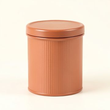 Olive Bend Storage Canister With Lid - Terracotta (synthetic illustration; no displayed measurements)