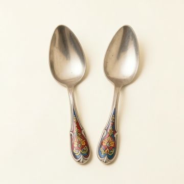 Aiello The Mughal Aakar Hand-Painted 2 Piece Cake Serving Set (synthetic illustration; no displayed measurements)