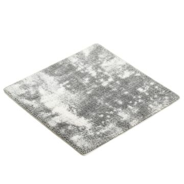 Shag Gray/White Rug