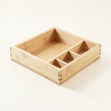Elm Branch Empty Pantry Drawer Organizer Insert - Beige (synthetic illustration; no displayed measurements)