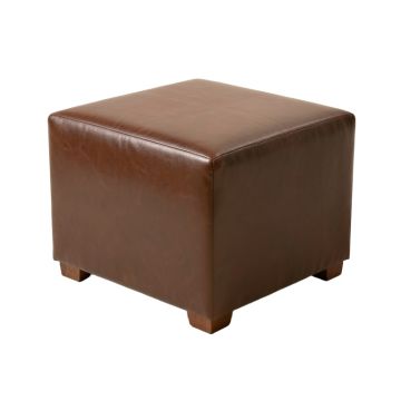 35.25 '' Wide Faux Leather Square Storage Ottoman (synthetic illustration; no displayed measurements)