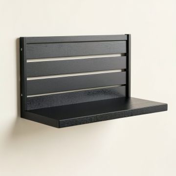 Alder Branch Wall-Mounted Entryway Organizer Shelf - Black (synthetic illustration; no displayed measurements)