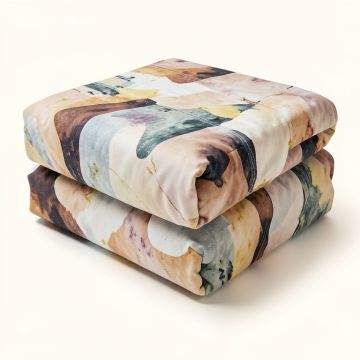 Reversible Abstract Duvet Cover (synthetic illustration; no displayed measurements)
