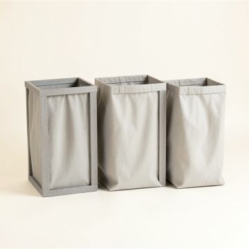 Glen Canyon Laundry Sorting Station With Plain Removable Bags - Gray (synthetic illustration; no displayed measurements)