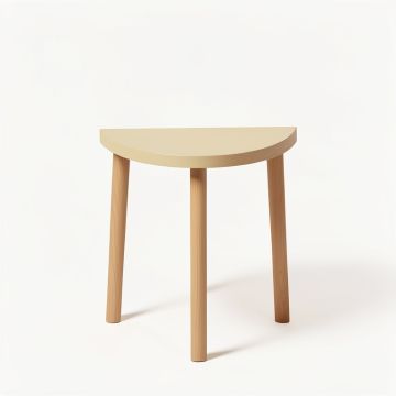 Dawn Bluff Compact Balcony Table - Beige (synthetic illustration; no displayed measurements)