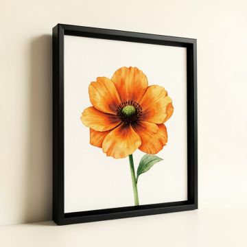 Cut Out Watercolour Of A Flower By Margaret Nash - Picture Frame Graphic Art Print On Canvas (synthetic illustration; no displayed measurements)