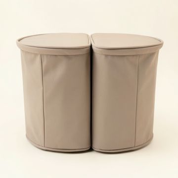 Double Laundry Hamper (synthetic illustration; no displayed measurements)