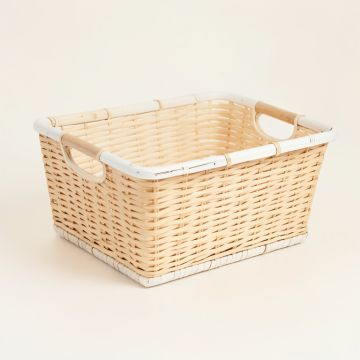 Rowan Canyon Empty Storage Basket - White (synthetic illustration; no displayed measurements)