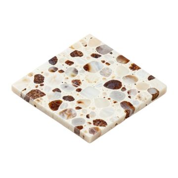 Mother Of Pearl 1.2 '' X 1.2 '' Seashell Mosaic Tile (synthetic illustration; no displayed measurements)