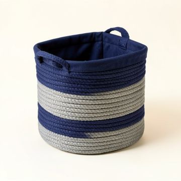 Cotton Rope Storage Basket Bin With Handles (synthetic illustration; no displayed measurements)