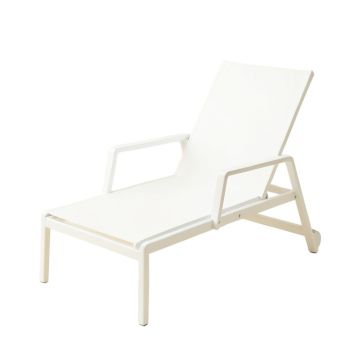 Fern Bridge Outdoor Lounge Chair - White