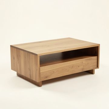 Iversen Solid Wood Coffee Table With Storage (synthetic illustration; no displayed measurements)