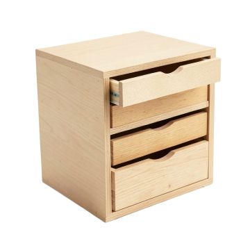 Olive Crest Small-Parts Storage Drawer Cabinet - Beige