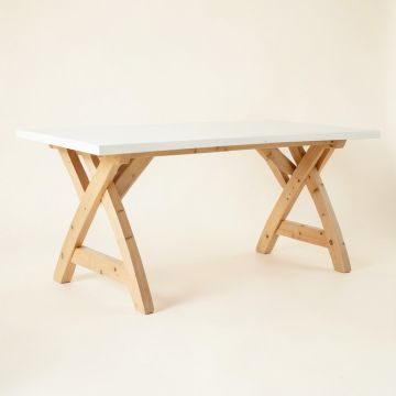 Spruce Dell Empty Workshop Workbench - White (synthetic illustration; no displayed measurements)
