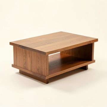 Alarins Solid Wood Coffee Table With Storage (synthetic illustration; no displayed measurements)