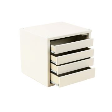 Glen Bend Small-Parts Storage Drawer Cabinet - White