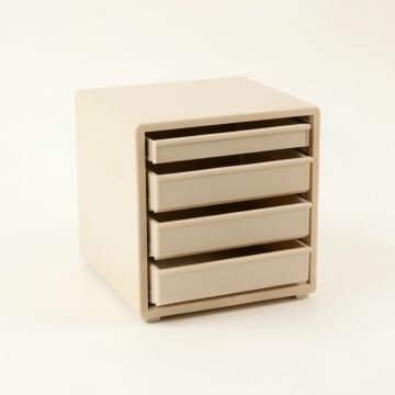 Clay Bluff Small-Parts Storage Drawer Cabinet - Beige (synthetic illustration; no displayed measurements)