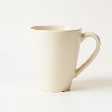 Field Bend Ceramic Mug - Ivory (synthetic illustration; no displayed measurements)