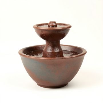 Resin/Fiberglass Leaves Water Fountain (synthetic illustration; no displayed measurements)