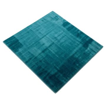 Abstract Teal Blue Indoor / Outdoor Area Rug