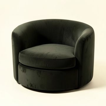 Binstead 74 '' Velvet Round Arm Loveseat (synthetic illustration; no displayed measurements)