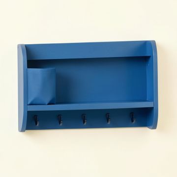 Slate Branch Wall-Mounted Entryway Organizer Shelf - Blue (synthetic illustration; no displayed measurements)