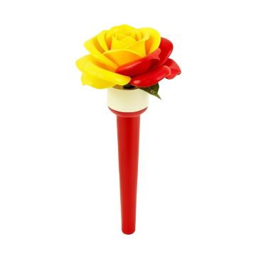 Arlmont & Co. Solar Powered Rose Flower Stake Lights Garden Yard Outdoor Waterproof Fairy Lamp White