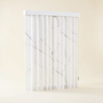 Deluxe Adjustable Sliding Semi-Sheer Vertical Blind (synthetic illustration; no displayed measurements)