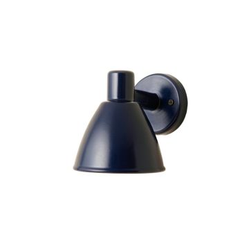 River Brook Wall Sconce Mounted On A Plain Wall - Navy