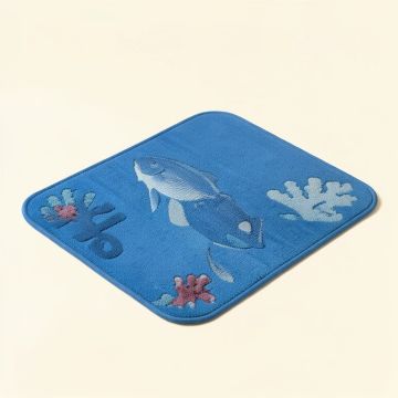 Peterson Reef And Fish Coral Kitchen Mat (synthetic illustration; no displayed measurements)