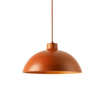 Linden Canyon Pendant Light Suspended From One Plain Cable - Terracotta