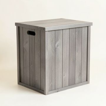 Harbor Crest Closed Outdoor Storage Box - Gray (synthetic illustration; no displayed measurements)