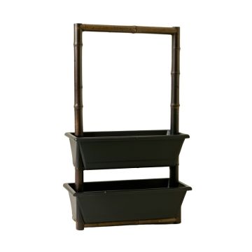 Cove Bridge Empty Vertical Garden Frame - Black
