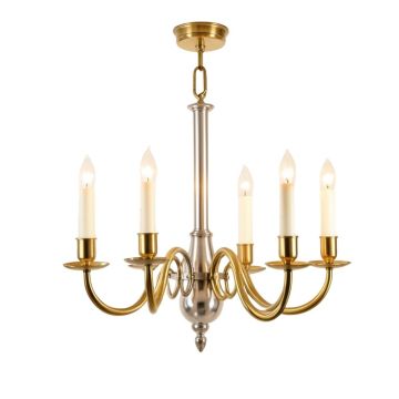 Hermione 5 - Light Candle Style Drum Chandelier