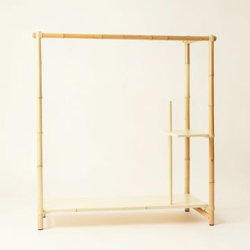 Brook Crest Empty Garment Rack - Cream (synthetic illustration; no displayed measurements)