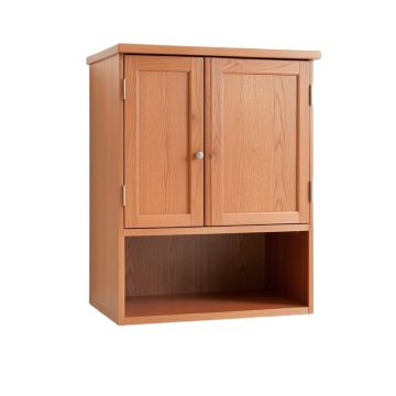 Pine Arc Wall-Mounted Laundry Cabinet - Terracotta