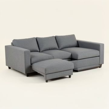 Sophy 98 '' Wide Linen Right Hand Facing Sofa & Chaise (synthetic illustration; no displayed measurements)