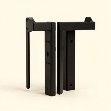 Super Mini Top Mount Sliding Standard Double Barn Door Hardware Kit (synthetic illustration; no displayed measurements)