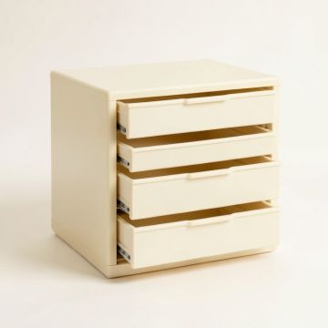 Shore Edge Small-Parts Storage Drawer Cabinet - Cream (synthetic illustration; no displayed measurements)