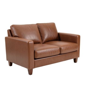 Cordova 67 '' Genuine Leather Square Arm Loveseat