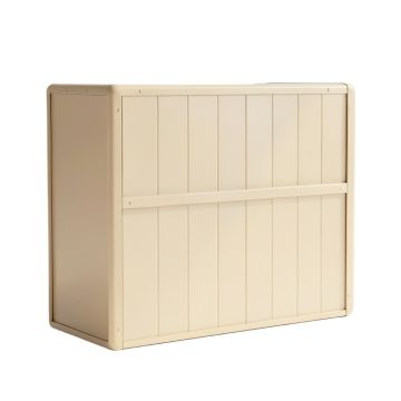 Cove Canyon Narrow Outdoor Storage Bench - Beige