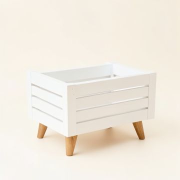 Dune Branch Empty Raised Planter - White (synthetic illustration; no displayed measurements)